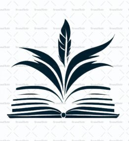 Offenes Buch und Feder